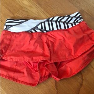 Lululemon speed shorts